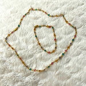 Crystal necklace set